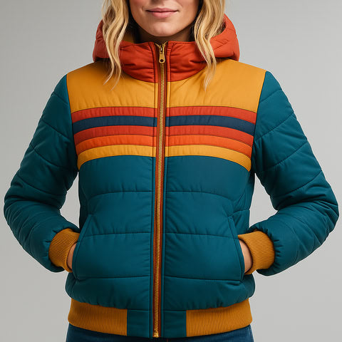 Fashion Canberra I Diana Rainbow Puffer Jacket
