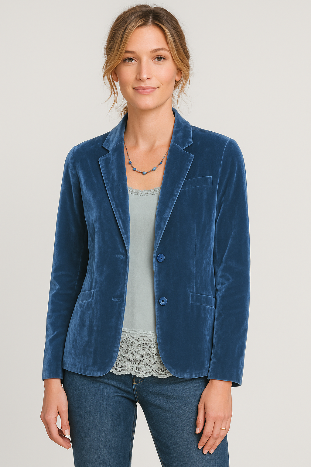 Fashion Canberra I Siona Velvet Slim-Fit Blazer