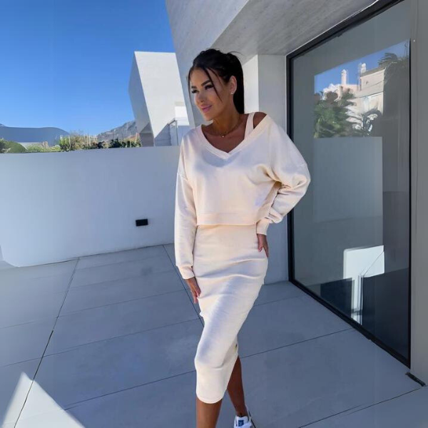 Fashion Canberra I Adrine Casual Sweatshirt and Dress Set