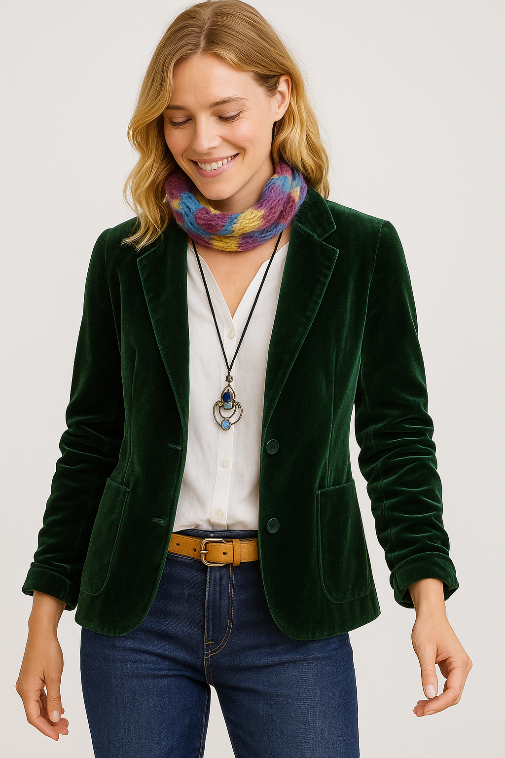 Fashion Canberra I Siona Velvet Slim-Fit Blazer