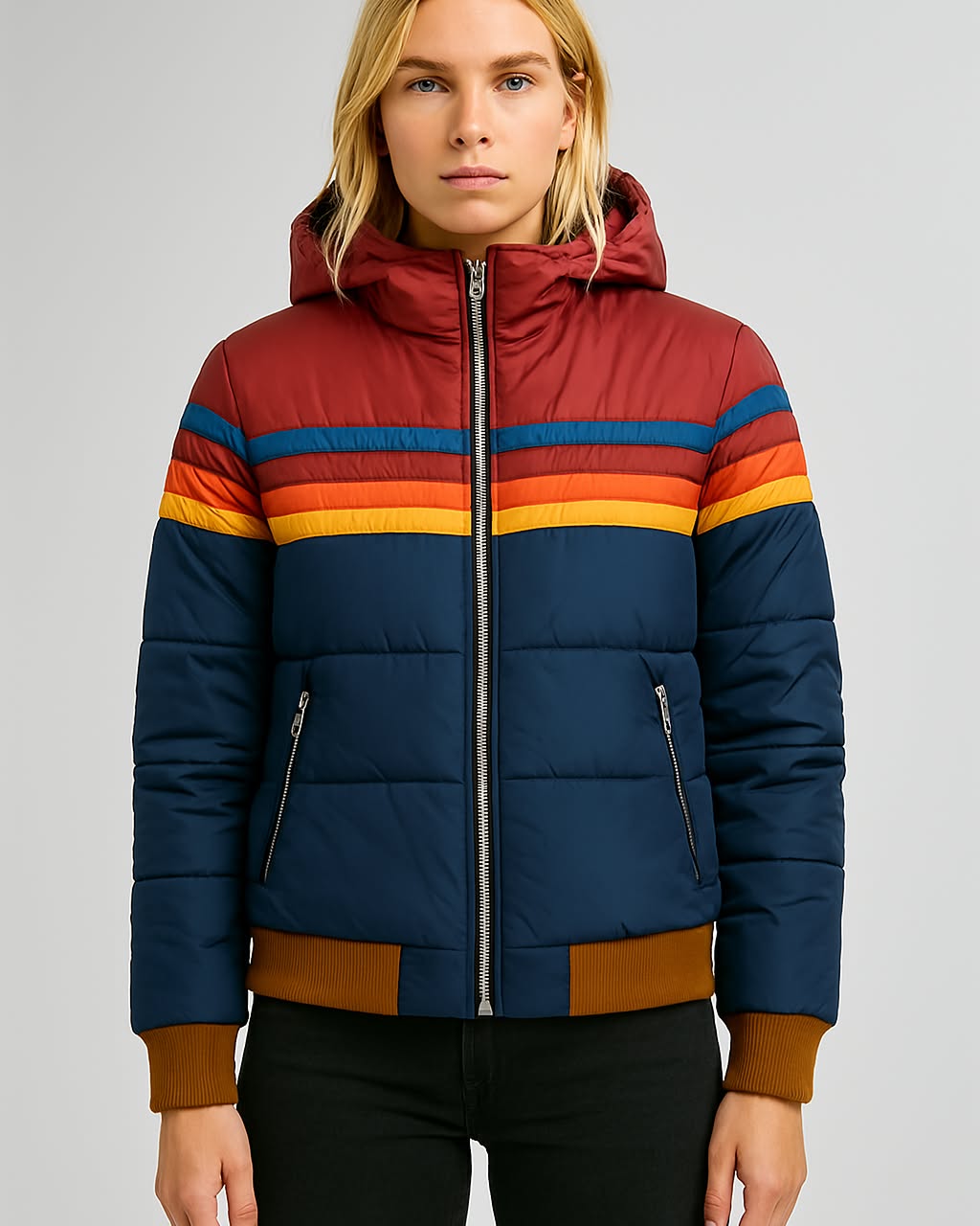 Fashion Canberra I Diana Rainbow Puffer Jacket