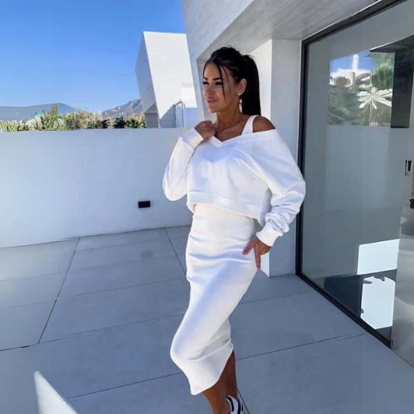 Fashion Canberra I Adrine Casual Sweatshirt and Dress Set