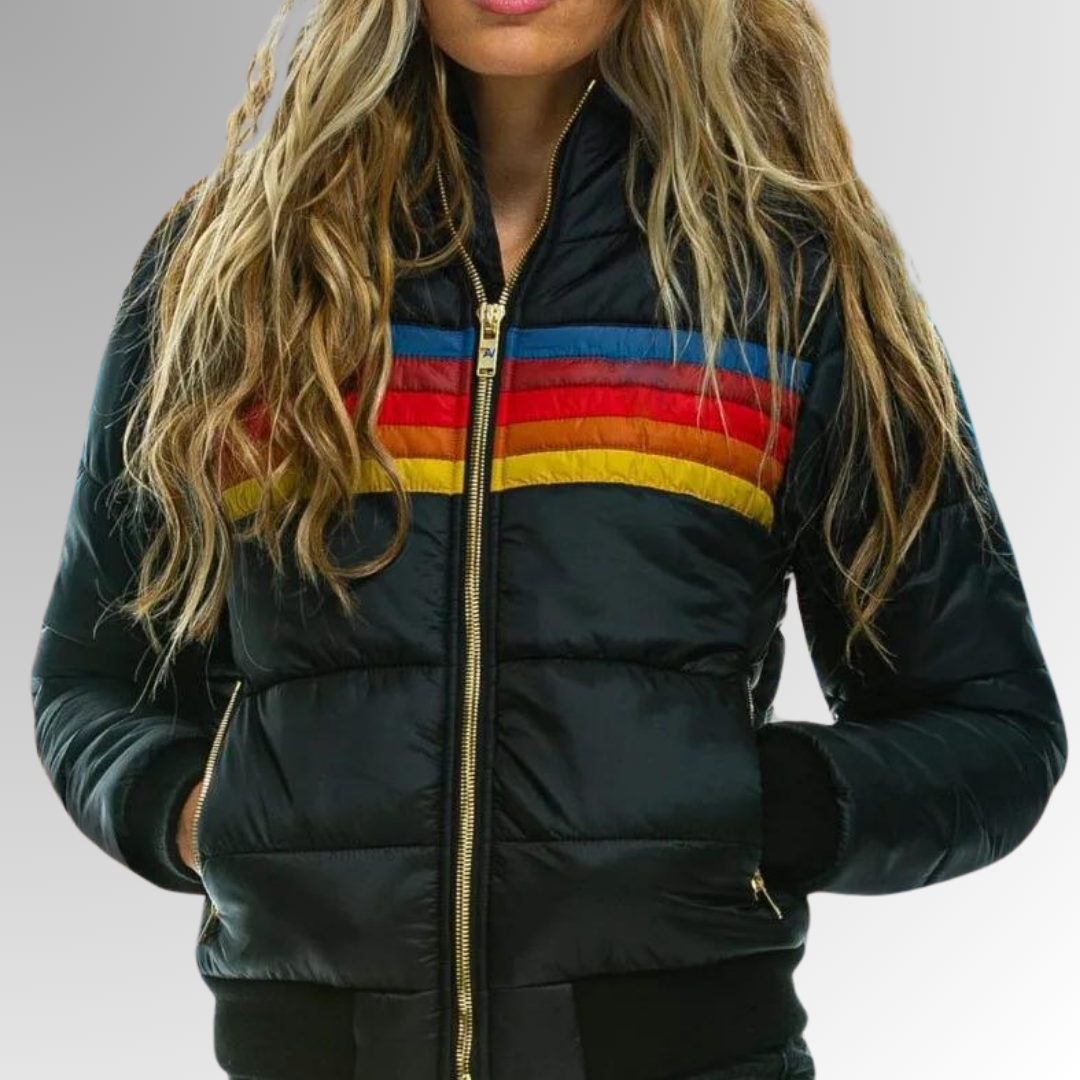 Fashion Canberra I Diana Rainbow Puffer Jacket