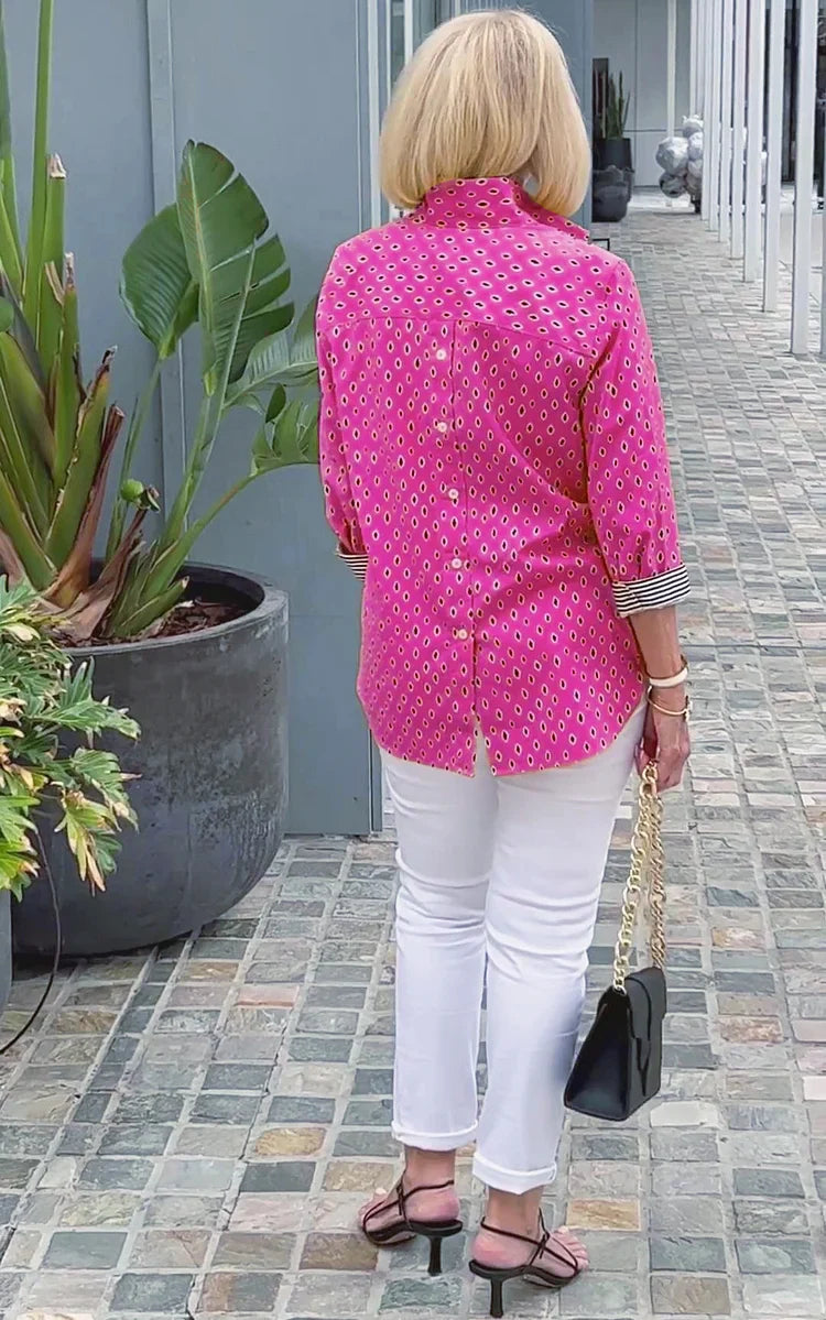 Fashion Canberra I Sabina 3/4 Sleeve Elegant Top