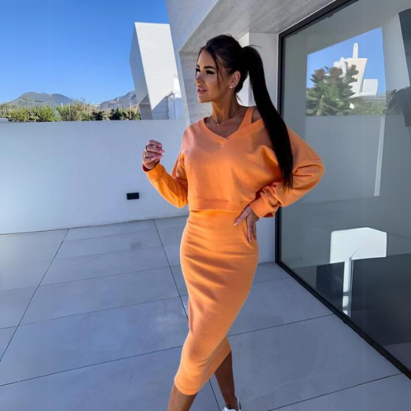 Fashion Canberra I Adrine Casual Sweatshirt and Dress Set