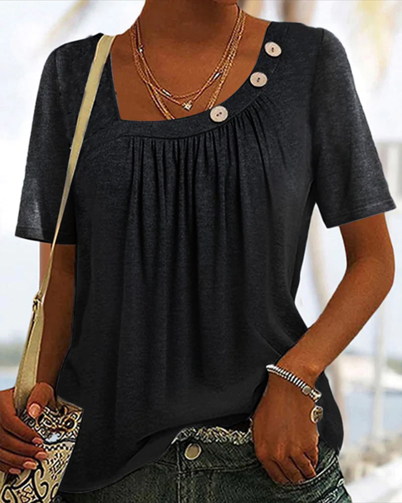 Fashion Canberra I Daya Comfortable Top With Short Sleeves