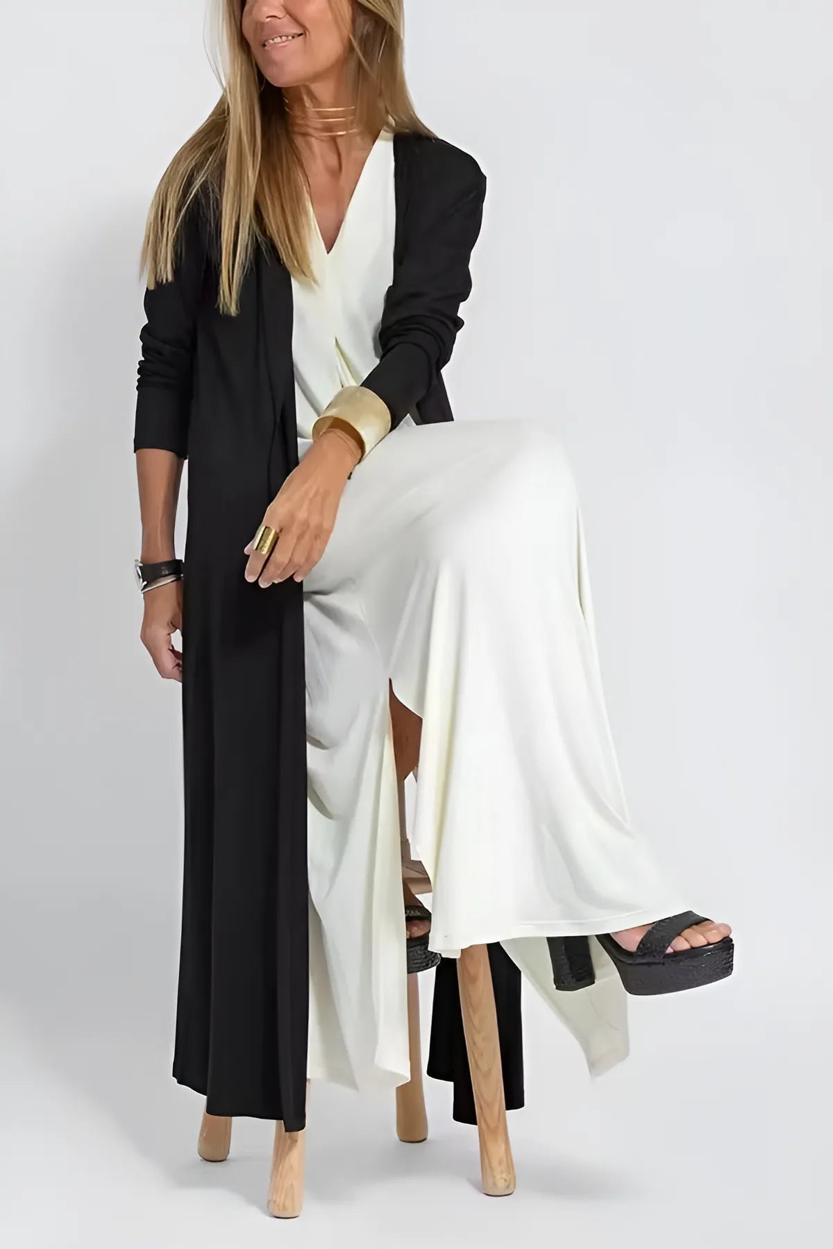Fashion Canberra I Clara Elegant long dress + matching cardigan FREE