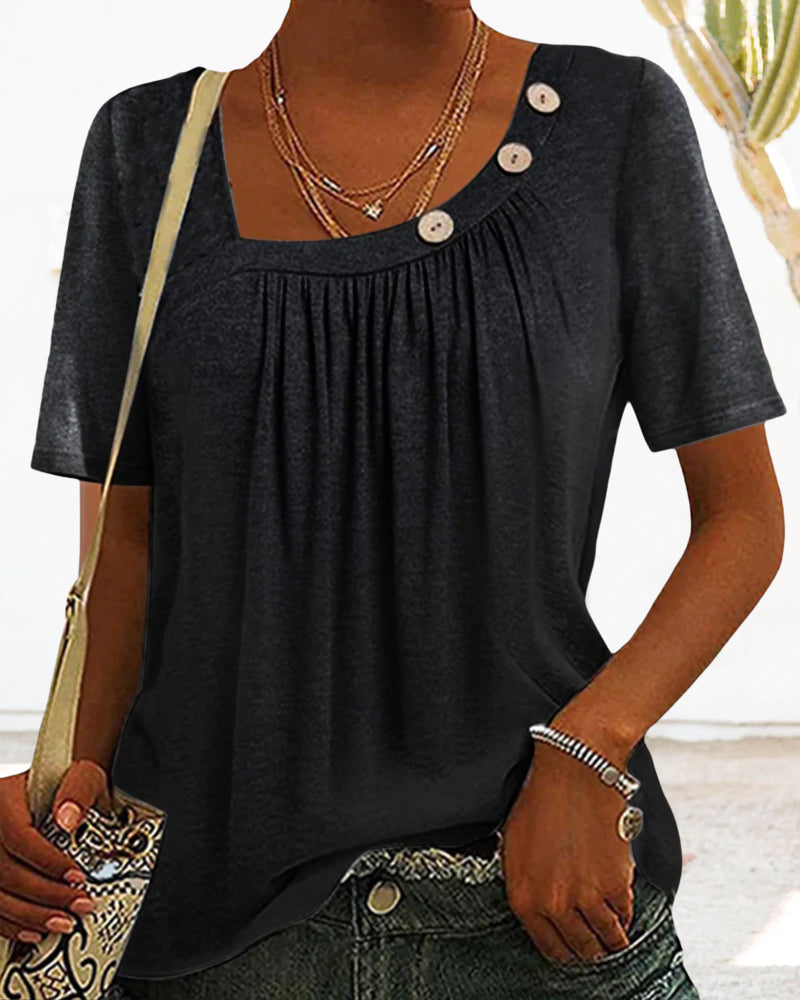 Fashion Canberra I Daya Comfortable Top With Short Sleeves