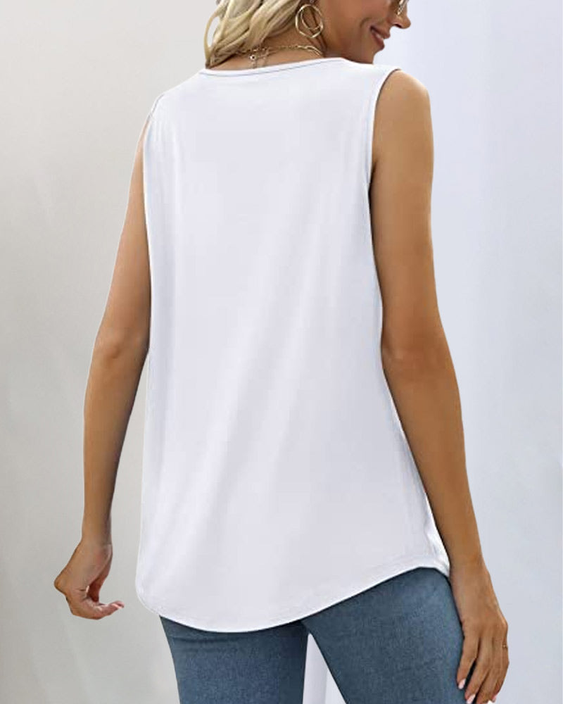 Fashion Canberra I Alvi Tank Top With Square Neckline
